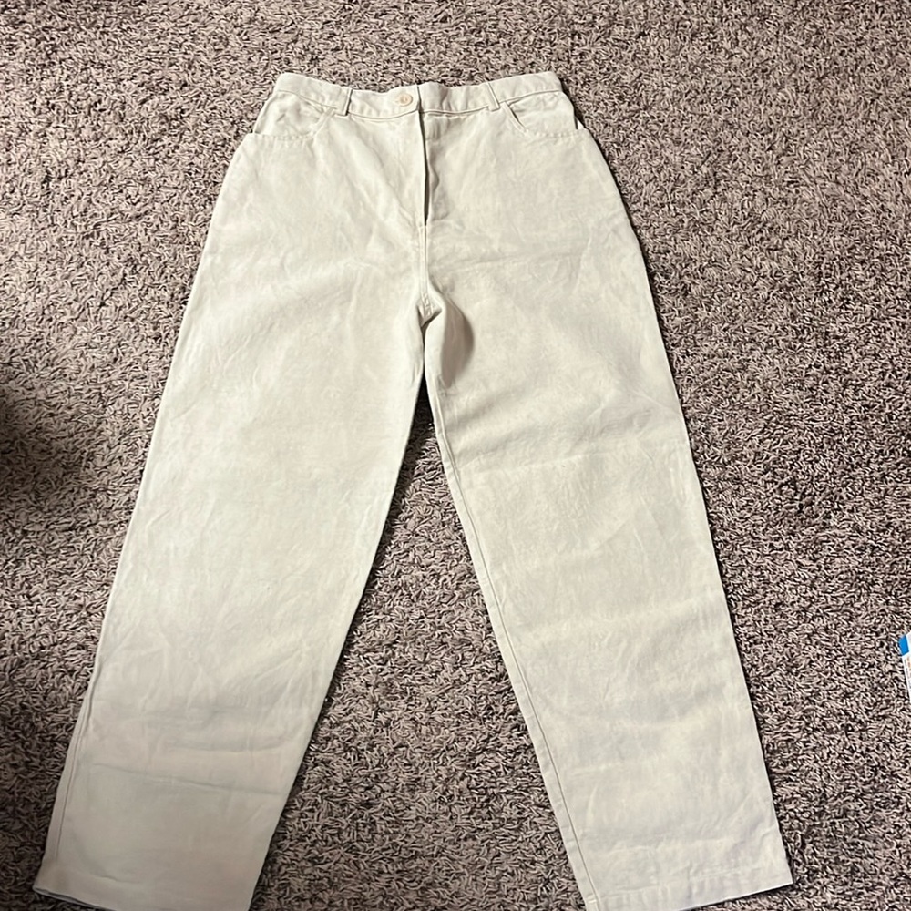 First Rite Size L Beige Pants - Picture 2 of 6